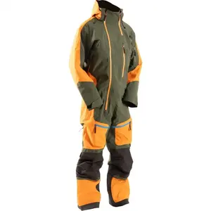 Combinaison de ski d'hiver unisexe personnalisée AQTQ une pièce isolée veste de neige imperméable et coupe-vent combinaison de motoneige mono pour hommes