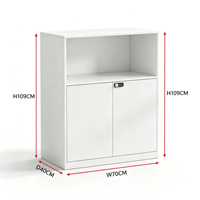 Archivador Metálico Moderno con Cerradura de Código, Ajustable, Independiente, Blanco, Duradero, Ecológico, de Gran Capacidad, para Oficina, Hogar, Dormitorio, Fácil de Usar