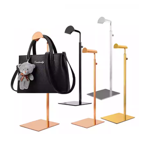Soporte de bolsa de metal de altura ajustable personalizado estante de bolsa de mano collar en forma de T soporte de exhibición de encimera para tienda - Product Image 3