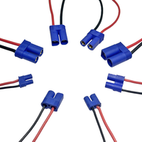 Connecteur banane EC2 EC3 EC5 EC6 EC8 à courant élevé personnalisé avec câble en silicone pour banque d'alimentation extérieure, démarreur de voiture