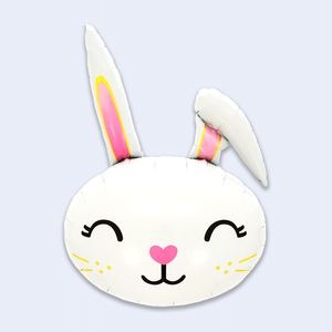 Ballon en aluminium imprimé Lapin Party Love 53x74cm pour décoration de remise de diplôme et enfants - Product Image 3