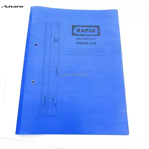 Office Supply Wholesale Customized Logo Good Quality Waterproof Durable Pvc Plastic Pp Spring File For Office Stationery