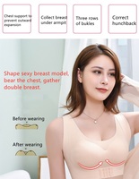 Soutien-gorge confortable pour femmes Soutien-gorge correcteur de posture sans couture sans fil Convertible Triangle Bralette rembourré Brasier
