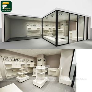 Présentoir de Magasin de Vêtements Haut de Gamme, Meuble de Boutique, Étagère Murale, Comptoir de Caisse, Luminaire Miroir - Product Image 4