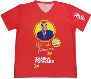 New design red color tshirts election campaign short sleeve tshirts cheaper polyester cotton blanks shirts