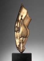 Statue de tête de cheval abstraite en métal/fibre de verre, grande taille, pour jardin extérieur, technique de moulage, style Feng Shui