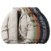 PASUXI Manteaux d'Hiver Légers et Chauds, Personnalisables, en Nylon Noir, Capuche, Rembourrés Coton, pour Homme