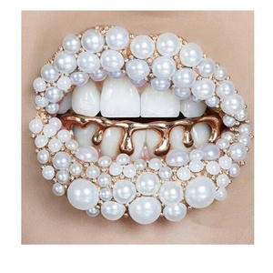 Fashion Halloween <strong>Costume</strong> <strong>Jewelry</strong> Rapper's Cool Body <strong>Jewelry</strong> Hiphop Grillz <strong>Gold</strong> Plated Water Drop Bottom Teeth Grillz - Product Image 5