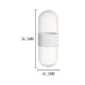 בקבוק קפסולה שקוף ידידותי לסביבה מ-ABS עם מכסה מצופה אלקטרוליטי לתוספי ויטמינים, פאות ואריזות קוסמטיקה - Product Image 6