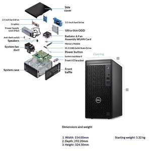 Dells7020MT PLUS I7-14700 PC Desktop Aziendale + <span class=keywords><strong>Monitor</strong></span> Ultra <span class=keywords><strong>HD</strong></span> 2K da 27,0 Pollici 144Hz 64GB RAM GeForce RTX 5060Ti 16GB SSD Nuovo - Product Image 4