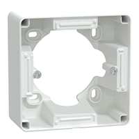 Boîtier 1 position S320762W mat, bornier à vis, plastique, IP21, blanc, compact, série S 89 mm x 89 mm de large x 44,4 mm de profondeur