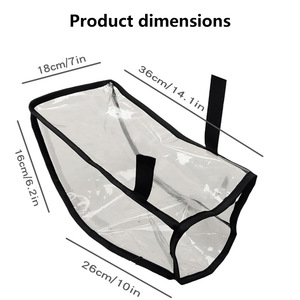 Housse de protection transparente et respirante en plastique pour contrôleur de fauteuil roulant, pour utilisation en fauteuil roulant - Product Image 3