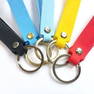 Wholesale Keychain Bracelets Silicone <b>Kids</b> Keychain Bracelet Round Silicone Bracelet Keychain Custom Logo for Promotion Gift - Product Image 4