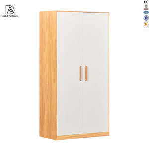 ホーム家具<span class=keywords><strong>2</strong></span>ドア衣類スチール食器棚アルマリメタルベッドルームワードローブハンドル付き - Product Image 2