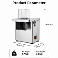 Robot culinaire multifonction 4-en-1 avec moteur haute performance, trancheuse, hachoir et râpeuse pour légumes et fruits, usage domestique et commercial