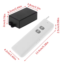 3000m longue portée DC 12V 2CH RF système de commutateur de télécommande sans fil 433 émetteur-récepteur à 2 touches