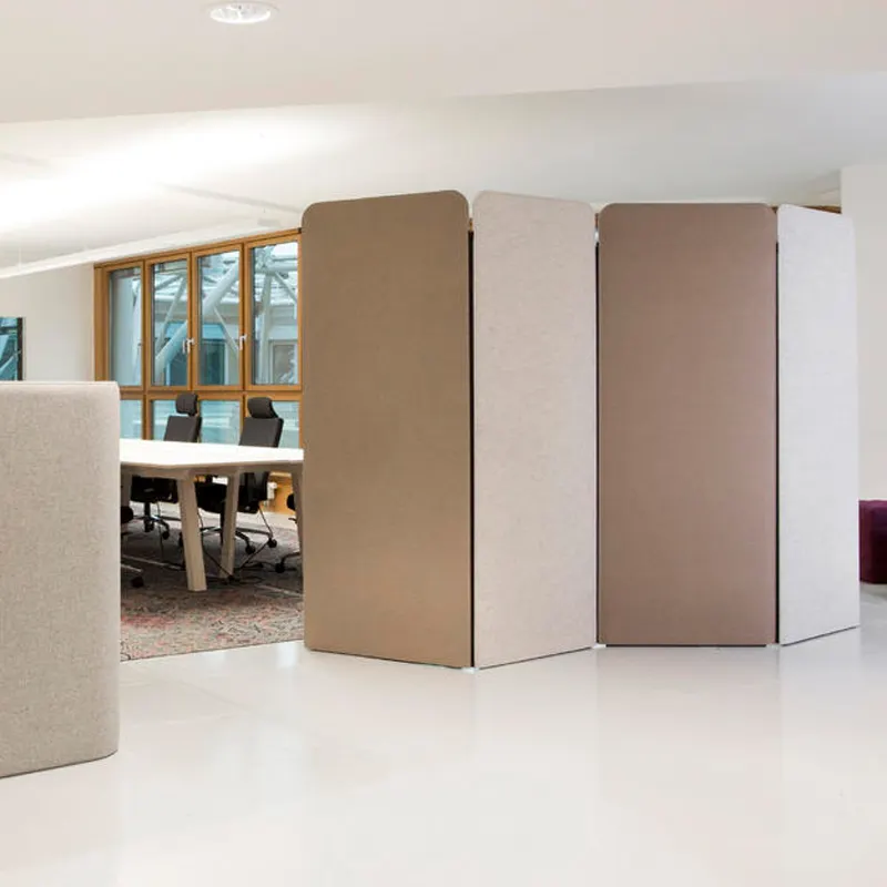 Sound Absorption Polyester Acoustic Board Open Concept Freestanding Acoustic Partition PET Acoustic Divider