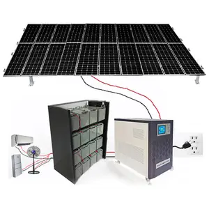 격자 가정 태양계 10Kw 완전한 태양 광전지 발전소 떨어져 주문 지붕 태양 에너지 체계 광전지 배열 5Kw