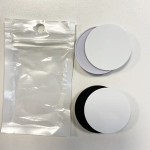 Venta al por mayor de soporte de teléfono móvil en blanco de sublimación con bolsa OPP, enchufes de teléfono de sublimación en blanco círculo en forma de corazón 2D soporte DIY - Product Image 6
