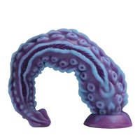 Juguete Sexual Anal de Silicona Líquida Impermeable Multicolor con Forma de Tentáculo de Pulpo, Masturbador para Mujeres, Pene Artificial