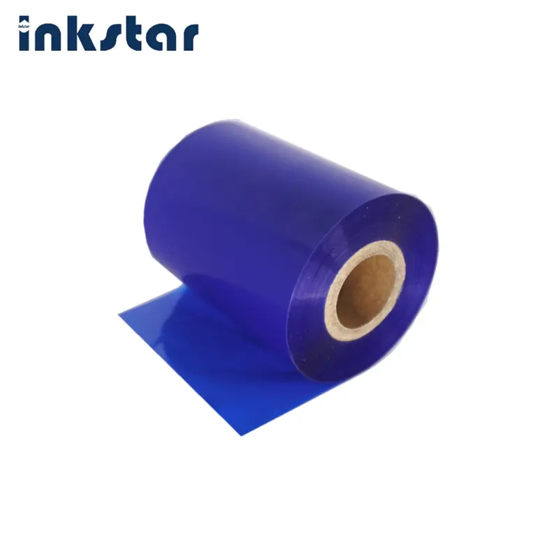 1006c-inkstar cor tamanho do oem personalizado 110mm * 300m cera, ouro, azul, vermelho, fita de transferência térmica