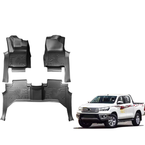 Alfombrillas de Coche TPE Personalizadas para Toyota Hilux LHD 2016-2022 |   Tapetes para Piso Impermeables para Todo Clima, Juego Completo, OEM de Fábrica - Product Image 1