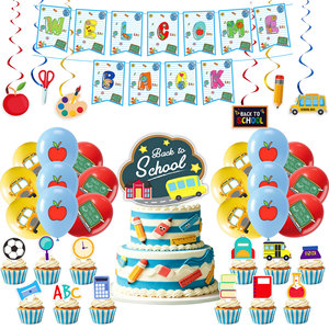 Artículos para Fiestas <span class=keywords><strong>de</strong></span> Regreso a Clases, Decoración para Fiestas <span class=keywords><strong>de</strong></span> Graduación, Adornos <span class=keywords><strong>de</strong></span> Papel con Forma <span class=keywords><strong>de</strong></span> Manzana para Pasteles y Cupcakes, Pancarta para el Primer Día <span class=keywords><strong>de</strong></span> Clases, Regalos - Product Image 1