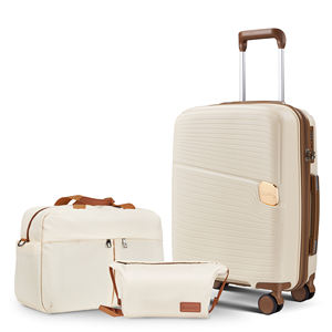 מטען נופש משפחתי סטים באיכות גבוהה בז 'צבעוני סט מטען סט 5 חתיכה פגז מושלם עבור טיסות - Product Image 2