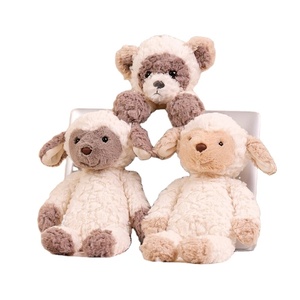 Peluche di Pecora in Tessuto Goffrato a Cartoni Animati, Orsacchiotto Imbottito, Simpatici Dinosauri Rossi e Verdi Giocattoli di Peluche - Product Image 1