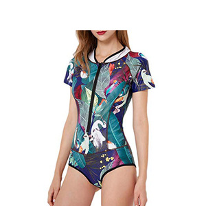 ชุดว่ายน้ำผู้หญิงทรงปกติแบบสั่งทำปี 2022 พิมพ์ลายด้วยความร้อน ผ้ายืดสแปนเด็กซ์/โพลีเอสเตอร์ เป็นมิตรกับสิ่งแวดล้อม กันน้ำ ป้องกันรังสียูวี - Product Image 2
