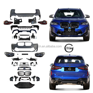 X3 G01 Sport Style Pre Model Body Kit para 2018-2021 <span class=keywords><strong>BMW</strong></span> X3 Series G01 Actualización a <span class=keywords><strong>2022</strong></span> <span class=keywords><strong>X3M</strong></span> Parachoques Faros Traseros - Product Image 1