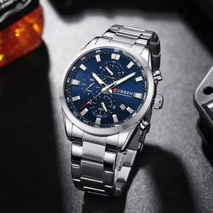 Montre-bracelet CURREN 8445 pour homme d'affaires, montre sport de marque haut de gamme, chronographe étanche avec date automatique pour hommes, Montre Relojes Uhr - Product Image 5