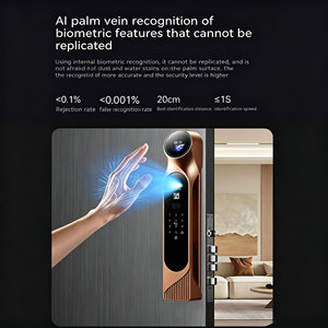 Glomarket Palm Vein Recognition Smart Door <b>Lock</b> AI Camera Video Intercom 3D Face Fingerprint Password Tuya WiFi Home Villa <b>Lock</b> - Product Image 4
