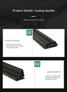 <span class=keywords><strong>Burlete</strong></span> de <span class=keywords><strong>Goma</strong></span> EPDM de Diseño Tradicional para Vidrio, Sello de Borde de Vidrio para Puertas y Ventanas de <span class=keywords><strong>Aluminio</strong></span> - Product Image 4