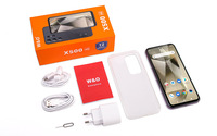 W&O X500 Teléfono Inteligente Android 10 con Doble SIM LTE, Pantalla HD de 6.5 Pulgadas, Cuatro Núcleos, 3 GB de RAM, 32 GB de ROM, Desbloqueado, USB Tipo C, Francés, Alemán