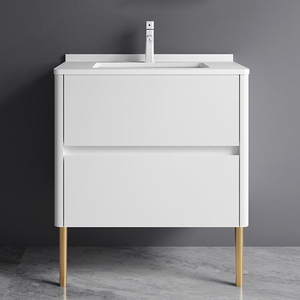 YINGJIE Nouveau Design 800mm 32 Pouces Au Sol PVC Salle De Bains Vanités avec Miroir Vanité Ensemble De Yingjie <span class=keywords><strong>Eunice</strong></span> - Product Image 3