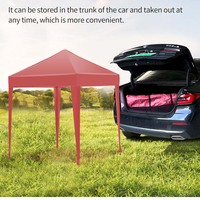 Carpa Plegable de Cuatro Patas para Publicidad Exterior, 2x2m, Reforzada, de Poliéster, para Eventos Grandes en Interiores/Exteriores