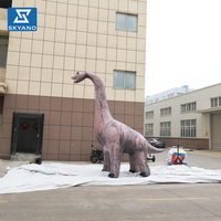 Modèle de dinosaure Brachiosaurus gonflable géant personnalisé pour événements à thème jurassique en plein air, publicité, décoration paysagère