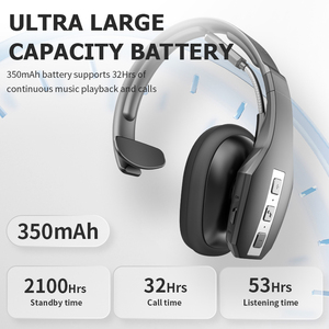 Qualcomm Trucker Tai nghe không dây với microphone ai tiếng ồn hủy bỏ trên tai tai tai nghe tay miễn phí cho văn phòng trung tâm cuộc gọi Skype - Product Image 3