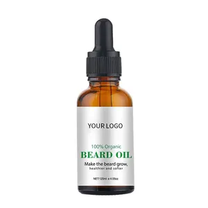 Custom LOGO 100% natural organic beard growth oil men's care product beard oil