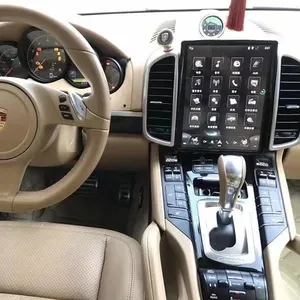 Android 10.4 Layar Vertikal 9.0 Inci Navigasi GPS Stereo Multimedia Mobil Navigasi GPS untuk Porsche Cayenne 2010 -2016 Mendukung Carplayer WIFI