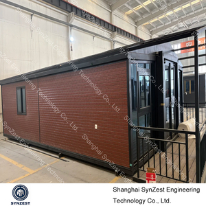 Maison préfabriquée pliable moderne en conteneur, durée de vie de 30 ans, 56 mètres carrés de surface habitable, L9000*W6200*H2480mm, appartement extérieur - Product Image 3