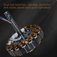 80W 3-Blatt 56-Zoll AC-Motor Metall-Deckenventilator Langlebig Starker Wind Geräuscharmer Betrieb Energiesparende Klasse A Energieeffizienz für den Hausgebrauch