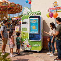 Robot Expendedor de Helados Autónomo de 59 Sabores con Congelación Rápida en 5s - Instalación Súper Sencilla para Hoteles de Lujo