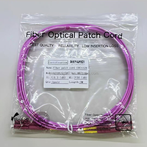 Cable de Conexión Óptica OM4 de 2 Hilos con Baja Pérdida de Retorno, 3M 5M 10M, Multimodo LC-LC, para Redes - Product Image 3
