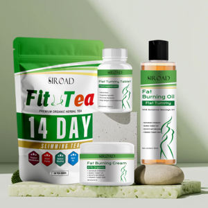 Oem מותאם אישית לוגו מוצרים טיפוח טבעי אורגני טבעוני ויטמין e ירידה במשקל שריפת שומן simming ערכת קרם - Product Image 4