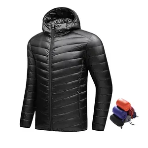 사용자 정의 따뜻한 두꺼운 거품 분리형 후드 방풍 고품질 남성 겨울 다운 코트 퀼트 코튼 패딩 호흡기 자켓