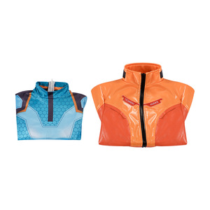 Traje de Cosplay de Overwatch Juno, Chaqueta Naranja, Traje Azul, Disfraz de Anime - Product Image 3