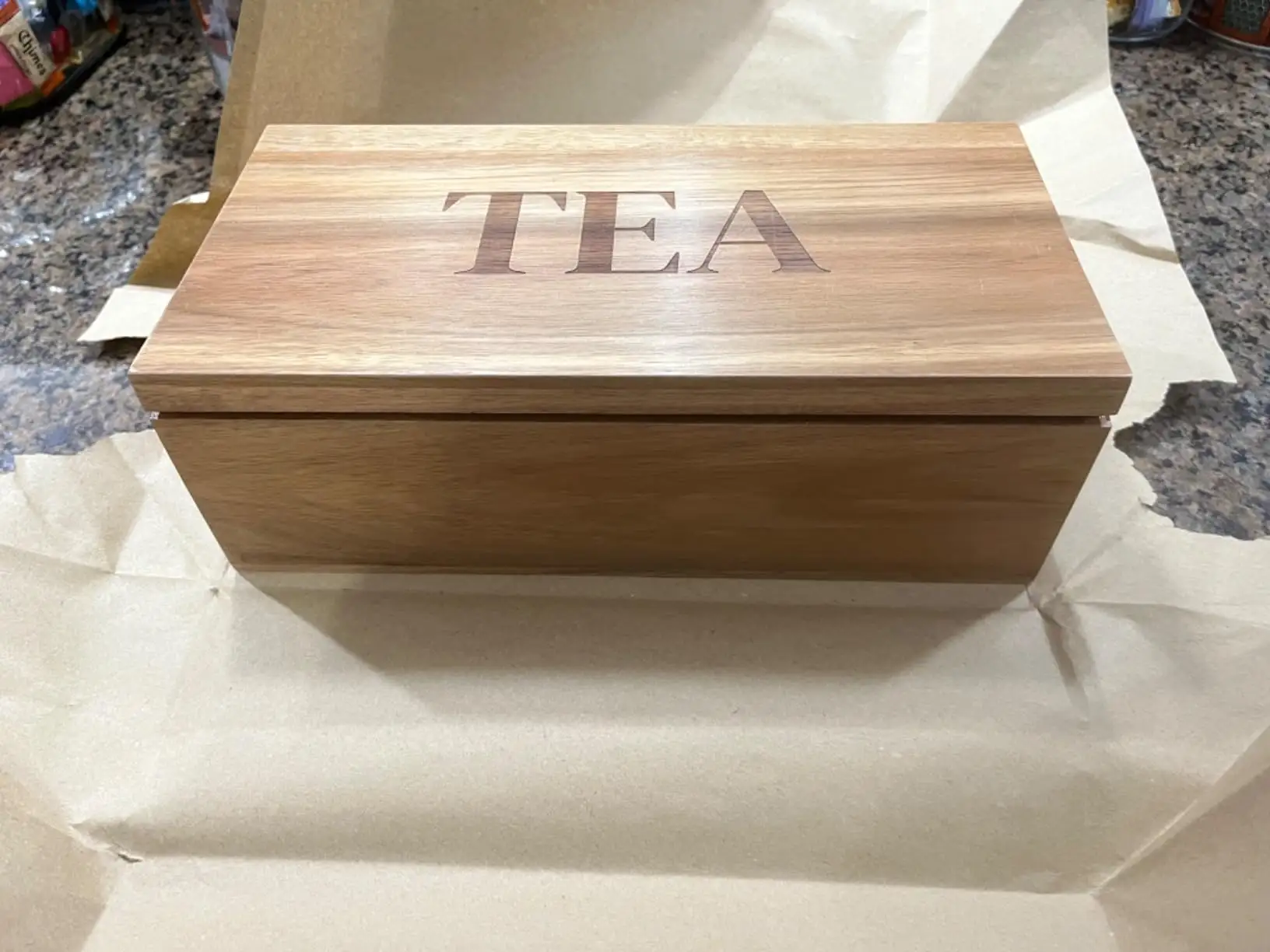Переносной органайзер для чая из массива дерева, коробка для чая, великолепная деревянная коробка для чая