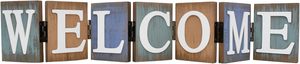 Panneau <span class=keywords><strong>de</strong></span> bienvenue en bois, lettres décoratives modernes, lettres séparées, panneau pliable en forme <span class=keywords><strong>de</strong></span> mot, décoration <span class=keywords><strong>de</strong></span> table et d'étagère - Product Image 2